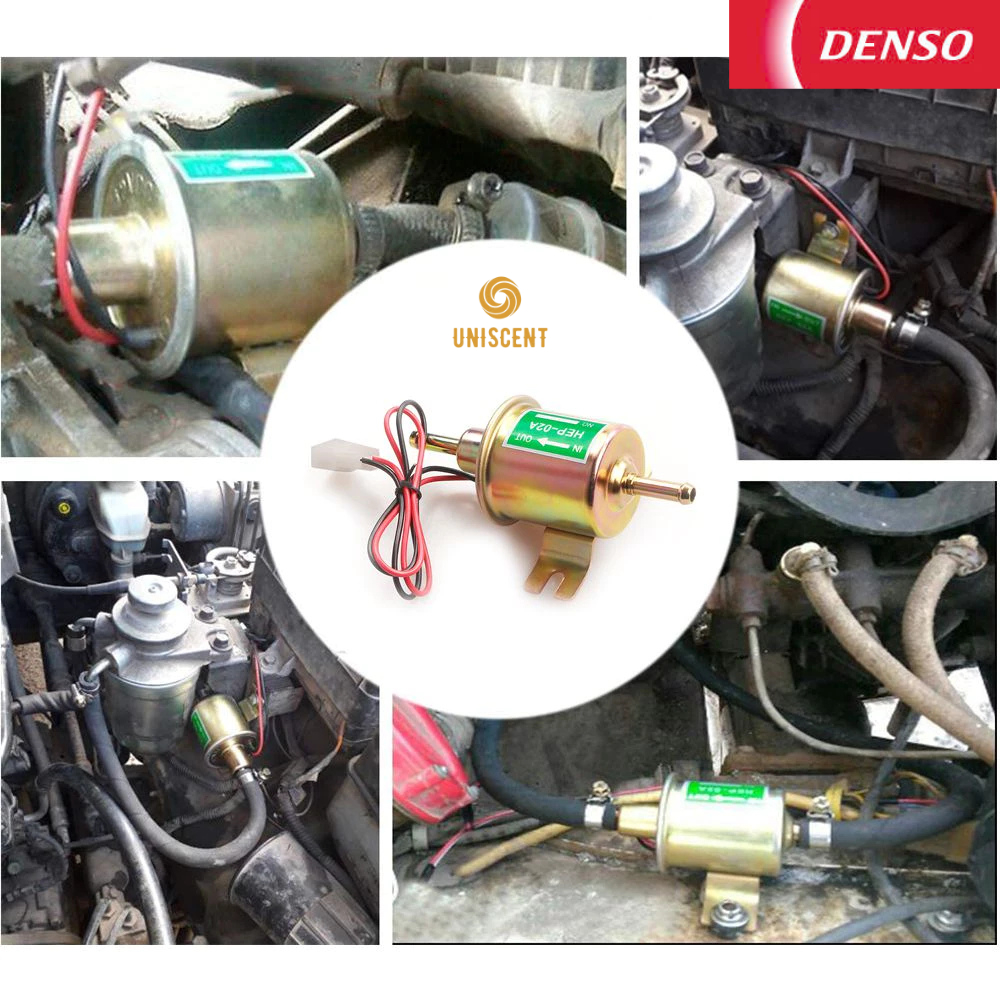 Bơm Xăng/Bơm Dầu/ Bơm 2 Đầu Áp Suất 1MPA/ Lưu Lượng 70L/H - DENSO 12V HEP-02A Made In Japan
