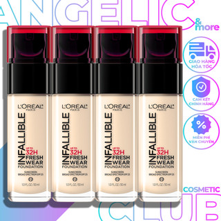 Kem Nền Loreal Infallible Foundation SPF25 Vitamin C, Kem Nền Bền Màu Che Phủ Cao Chống Nắng.