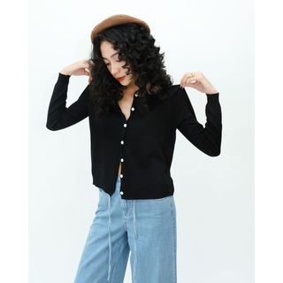 Áo Khoác Len JP Fashion Dài Tay, Item Basic Không Thể Thiếu, Khoác Cardigan Len Nhẹ Ôm Body Tôn Dáng 10712100