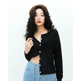 Áo Khoác Len JP Fashion Dài Tay, Item Basic Không Thể Thiếu, Khoác Cardigan Len Nhẹ Ôm Body Tôn Dáng 10712100