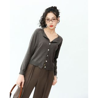 Áo Khoác Len JP Fashion Dài Tay, Item Basic Không Thể Thiếu, Khoác Cardigan Len Nhẹ Ôm Body Tôn Dáng 10712100