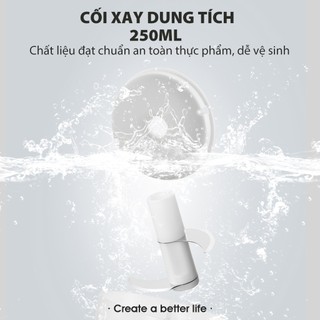 (BH 1 năm) Máy xay tỏi ớt cầm tay Samono SW-L4  250ml 30w không dây, dung lượng pin sạc 800 mAh, cổng type C