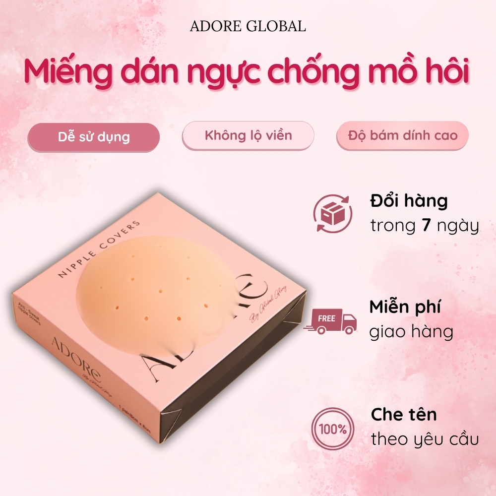 Miếng Dán Ngực Kháng Mồ Hôi ADORE Mềm Mại, Bám Chắc, Chống Tuột - Adore Global