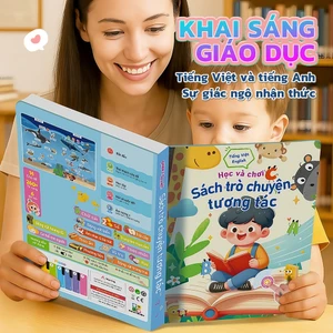 Sách Âm Thanh Song Ngữ Anh Việt Cho Bé - Sách Nói Điện Tử Giáo Dục Sớm, Phát Âm Chuẩn, 20 Chủ Đề Tương Tác (Mới 2025)