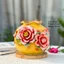 Bình Hoa Gốm Sứ Bát Tràng Họa Tiết Đắp Nổi Vàng Lọ Hoa Vuốt Tay Thủ Công Trang Trí GomDecorTSC
