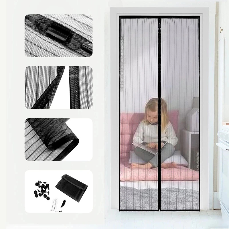 RÈM TỪ TỰ ĐÓNG Rèm Cửa Chống Muỗi Từ Tính - Tự Động Đóng Kín, Lưới Dày Đặc Ngăn Muỗi & Côn Trùng Hiệu Quả | Thiết Kế Tự