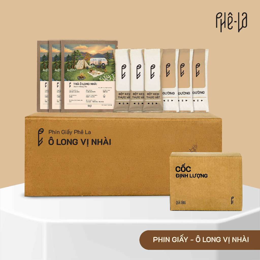 [Phin giấy]Trà Ô Long Nhài Sữa – Hộp 10 gói