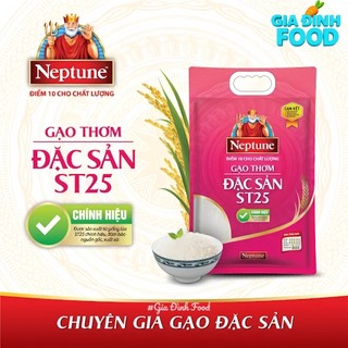 Gạo ST25 Neptune/ ST25 Plus/ ST25 Plus lúa Tôm/ ST21 Nhãn vàng Neptune - Túi 5kg