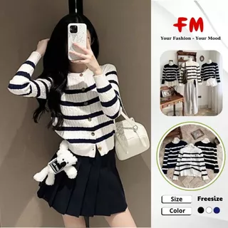 Áo Khoác Len Nữ Trơn Thêu Hình Ngựa FMSTYLE SHOP - Chất Len Dày Giữ Ấm Thời Trang Thu Đông 25100434