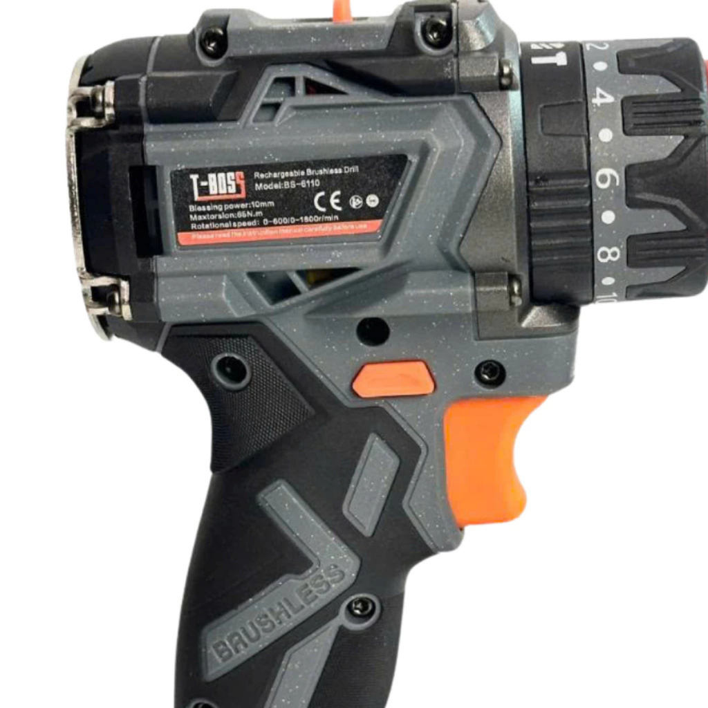 Combo T-BOSS Máy Mài 6025, Máy Khoan 6110, Máy Siết 6380 Động Cơ Không Chổi Than 1Pin 20Cell Sạc Chính Hãng