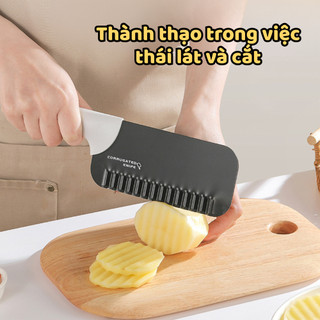 Dao Cắt Rau Củ Lưỡi Sóng Thép Không Gỉ Tạo Hình Rau Củ Quả Và Món Ăn Đẹp Mắt Luxhome