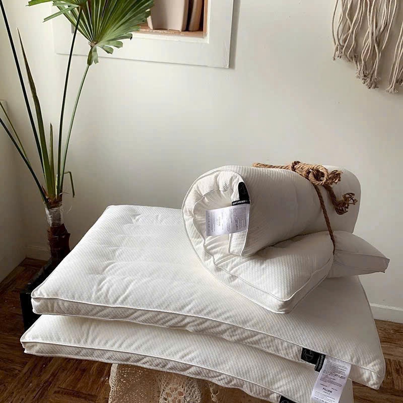 Gối Lông Vũ Nhân Tạo Cao Cấp Cho Người Nằm Thấp Và Đau Cổ Vai Gáy TOPAZ Nhập Khẩu Kích Thước 50Cm x 70Cm