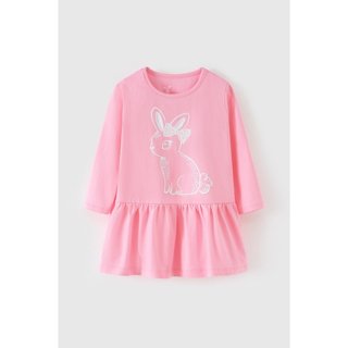 Đầm thun dài tay bé gái Rabity 951.007