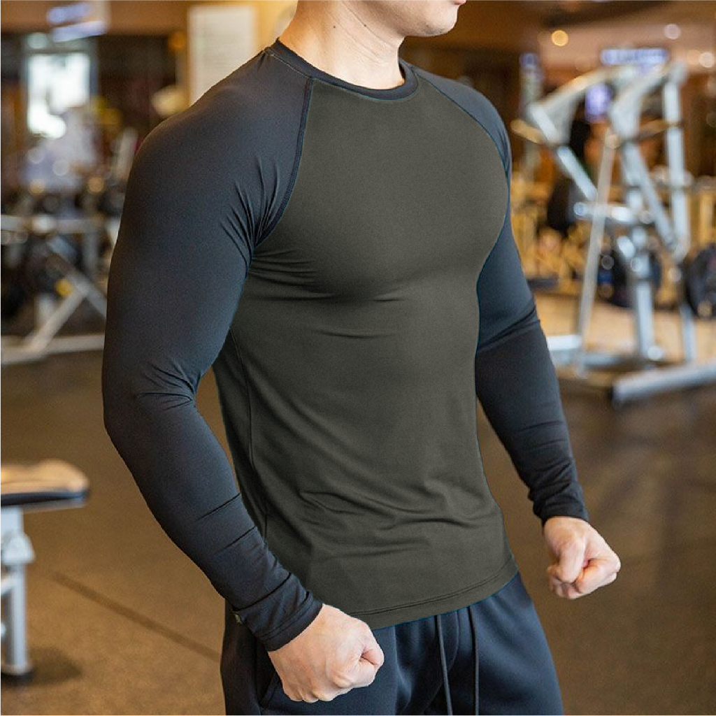 Áo Thun Dài Tay Giữ Nhiệt RAGLAN Thể Thao ARM Chất Thun Lạnh Co Giãn, Mềm Mịn , Thoáng Khí