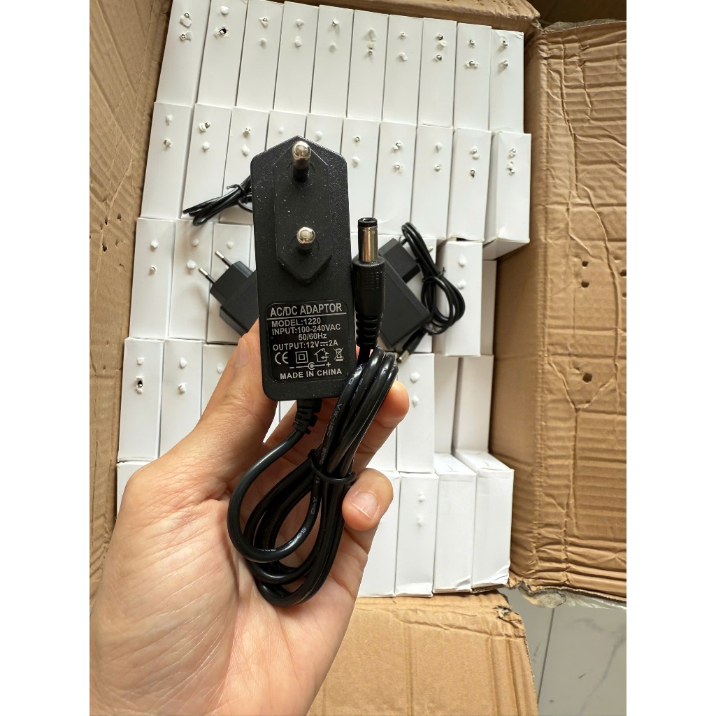 (Chỉ dùng cho LED) Nguồn, Adapter 12V - 5A - 60W và Adapter 12V - 2A - 24W đầu nguồn tròn 5.5mm
