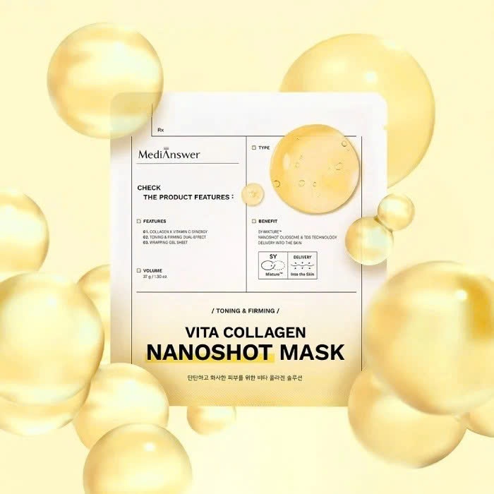 Mặt nạ thạch Collagen Mask 4 màu MediAnswer Vita, MediAnswe Pore, MediAnswer Real Skin Fit, MediAnswer Calming