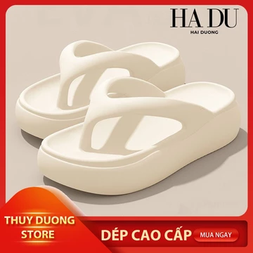 Dép nữ, Dép xỏ ngón nữ, đế cao 5.5cm, Dép đúc nguyên khối, Dép đi biển cao cấp, Dép kẹp nữ