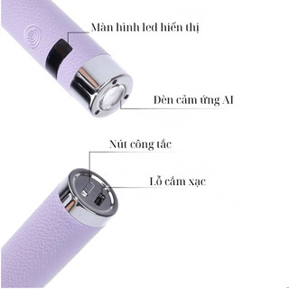 Đèn hơ mini cảm ứng AI - bộ đèn hơ kèm chân đế SNRQI cao cấp , cảm ứng siêu nhạy , công suất mạnh nhanh khô trong 20s