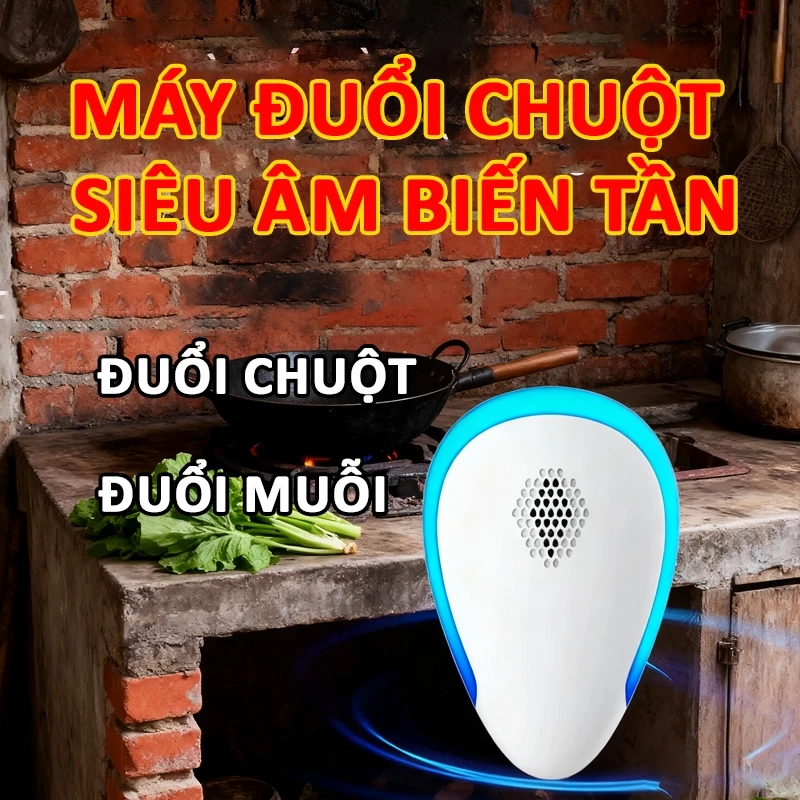 SIÊU GIẢM GIÁ 50%! Máy Đuổi Chuột Siêu Âm Thế Hệ Mới - Bảo Vệ Toàn Diện Ngôi Nhà Khỏi Chuột Xâm Nhập | An Toàn Tuyệt Đối