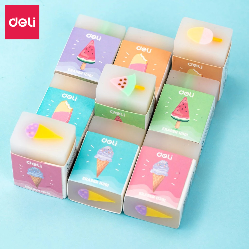 Gôm Tẩy Thạch Gôm Tẩy Bút Chì 2B Deli - Tẩy Sạch Sẽ, Ít Vụn, Không Mòn Giấy - Phù Hợp Cho Học Sinh, Văn Phòng, Vẽ Tranh