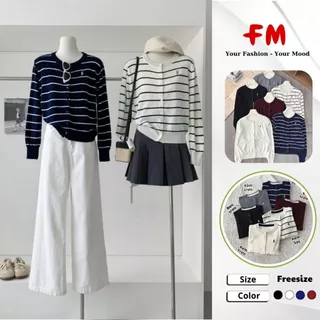 Áo khoác len nữ FMSTYLE SHOP Trơn Thêu Hình Ngựa Trẻ Trung Dễ Phối Đồ 25100429