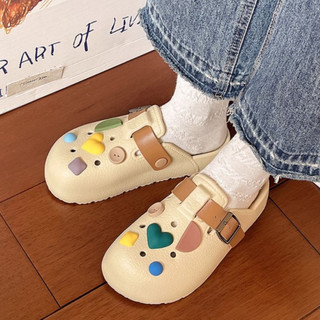Sục nữ đế bệt dép cao 4cm chất liệu EVA kèm charm RETRO kiểu dáng Hàn quốc dễ thương CS-227 Mita