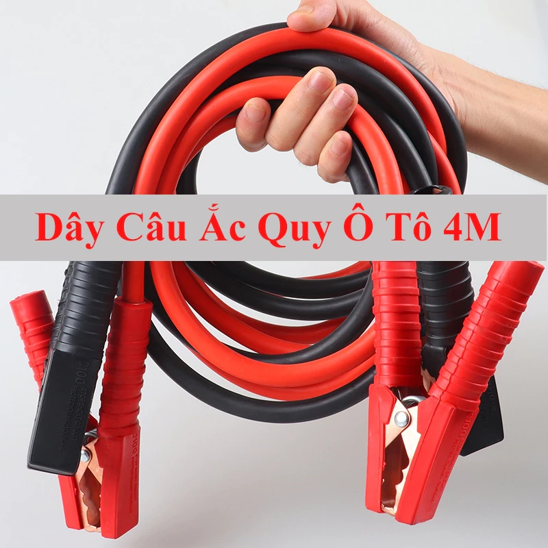 DÂY CÂU BÌNH 2500A CAO CẤP Dây Câu Ắc Quy & Kích Điện Ô Tô - Lõi Đồng Nguyên Chất, Chịu Tải 2500A, Truyền Dẫn Cực Nhanh
