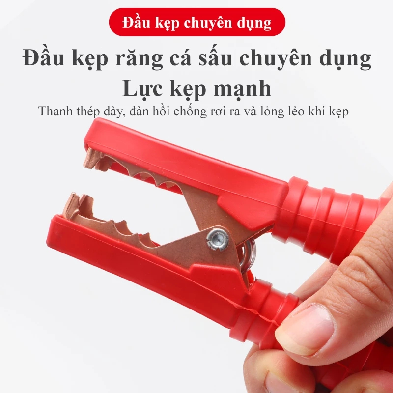 DÂY CÂU BÌNH 2500A CAO CẤP Dây Câu Ắc Quy & Kích Điện Ô Tô - Lõi Đồng Nguyên Chất, Chịu Tải 2500A, Truyền Dẫn Cực Nhanh