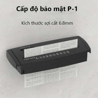 Máy hủy giấy 10L Máy Hủy Tài Liệu Cao Cấp  Tục 5 Tờ A4/ 1 Lần Máy Băm Giấy Tờ Card  Cho Các Công Ty Văn Phòng