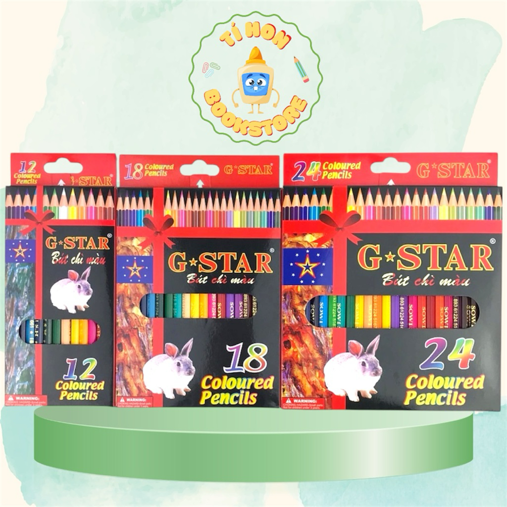 Bút Chì Màu G-STAR 12/18/24/36 Màu  Nét Tô Mịn, Màu Chuẩn, Thân G Cao Cấp Cho Học Sinh & Hoạ Sĩ