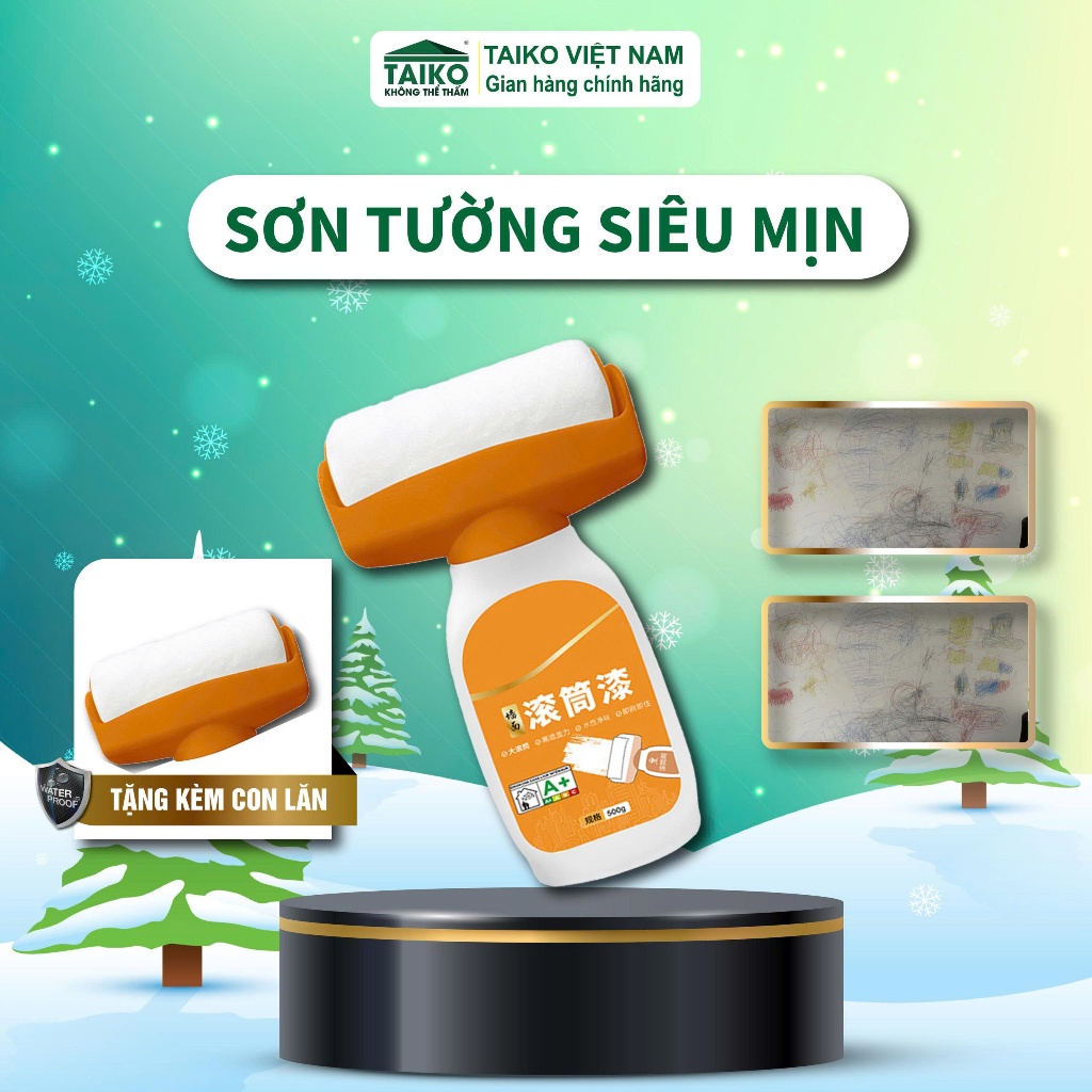 Sơn Tường Kèm Con Lăn TAIKO - Sơn Trang trí tường Thông minh Con Lăn ...