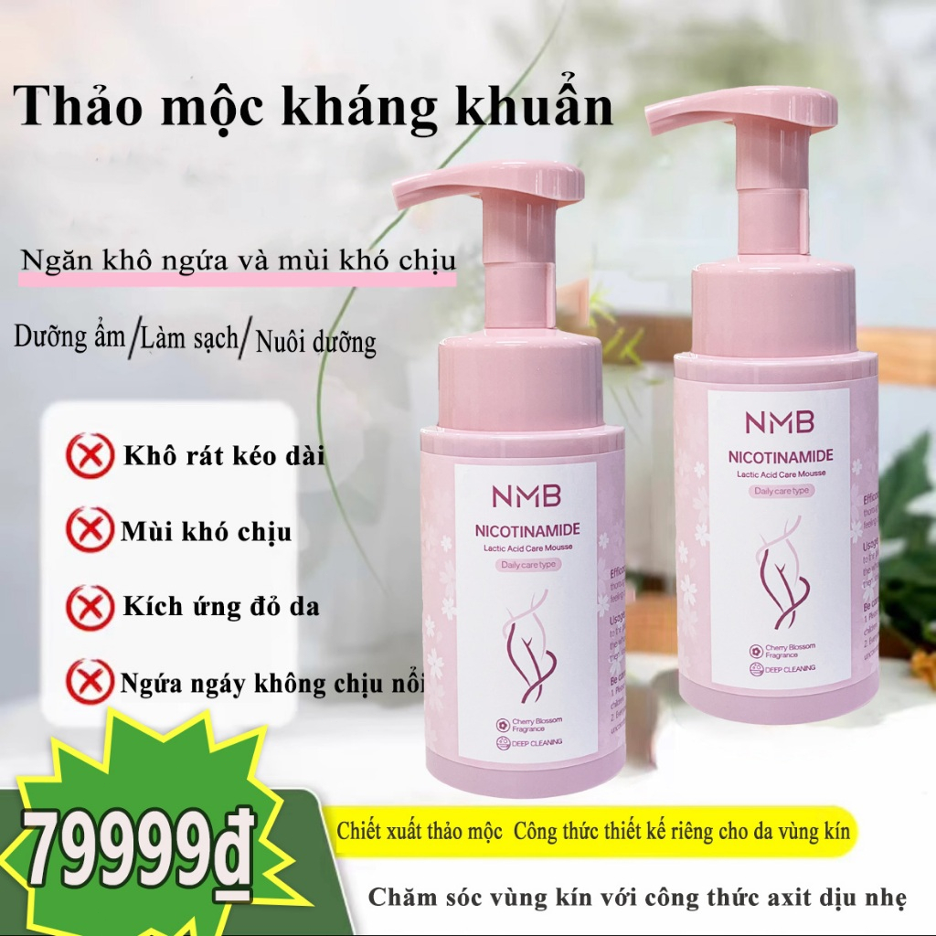 Bọt Vệ sinh Phụ Nữ - Chiết Xuất Niacinamide & Axit Lactic - Làm Sạch Dịu Nhẹ