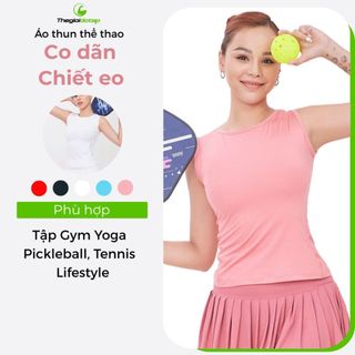 Áo sát nách nữ ICADO AT5 Áo Ba Lỗ Thun Lạnh Thoáng Mát Áo Thun Chơi Pickleball, Tennis thegioidotap