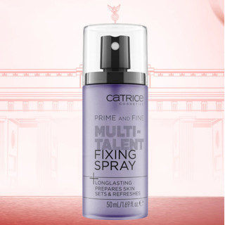 Xịt Khóa Nền Catrice Prime And Fine Multitalent Fixing Spray Giúp Giữ Ẩm (50ml)