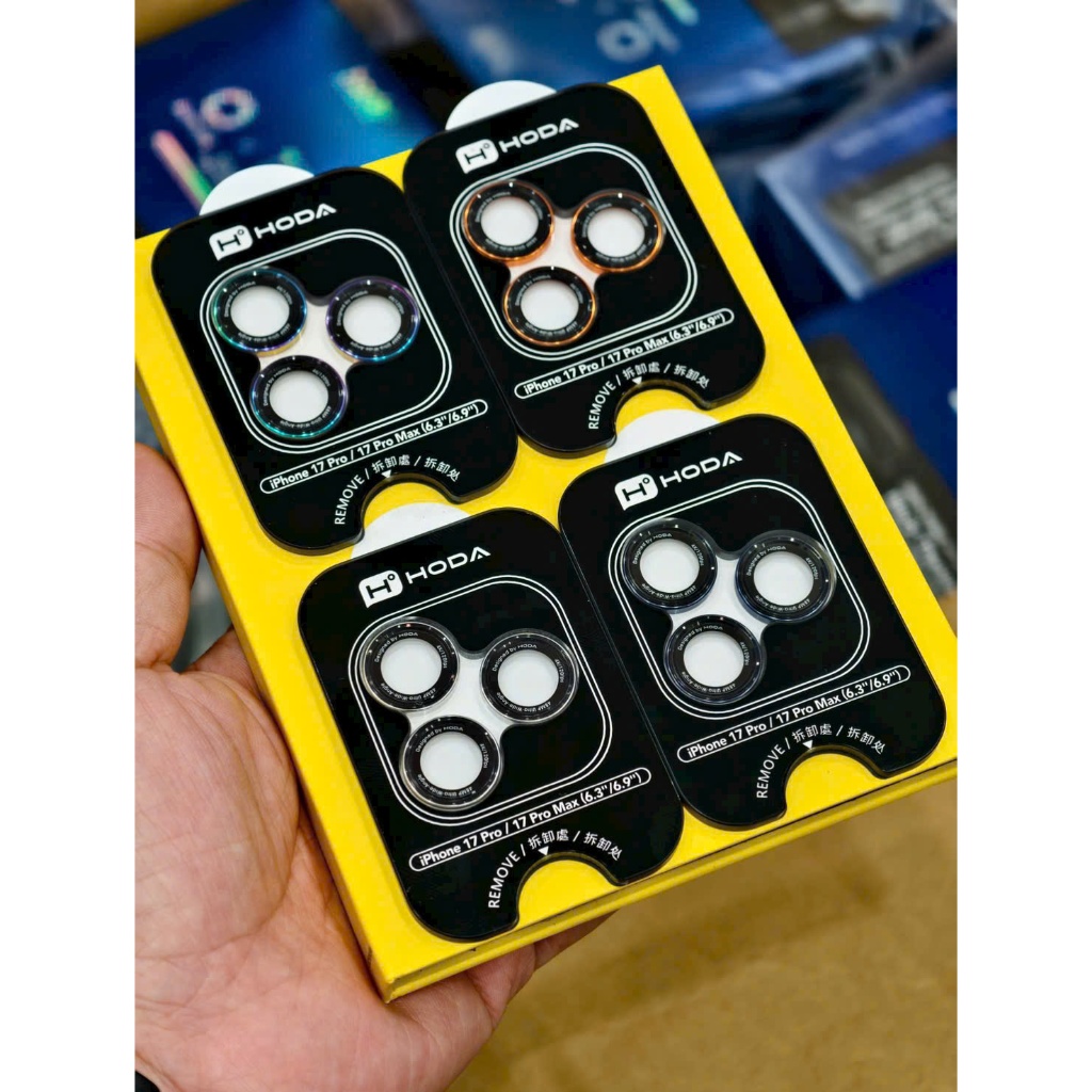Lens Camera Siêu Mỏng Bảo Vệ HODA Sapphire Original/ Monocular Chống Trầy Xước Dễ Dàng Dán cho iP 17/16/15 Series