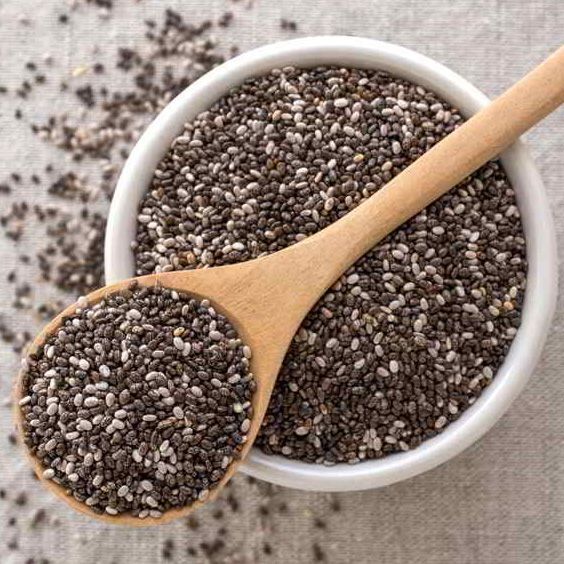 Hạt chia đen Ấn độ sạch nguyên chất, Hạt chia giá tốt ăn kiêng keto giàu omega-3