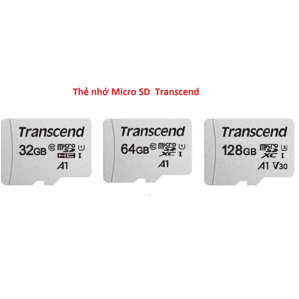 Thẻ nhớ Micro SD ( 32GB - 64GB - 128GB ) Transcend | Shopee Việt Nam