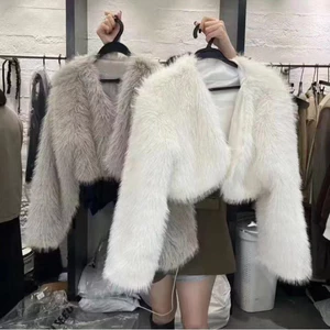 Áo Khoác Lông Dáng Ngắn Nữ Ulzzang – Tôn Dáng – Sang Xịn – Size S/Mán