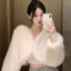 Áo Khoác Lông Dáng Ngắn Nữ Ulzzang – Tôn Dáng – Sang Xịn – Size S/Mán