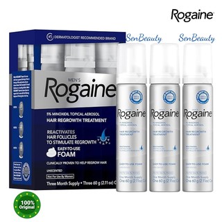 Gel mọc tóc Nam Men’s Rogaine 5% Minoxidil Extra Strength hộp 3 chai