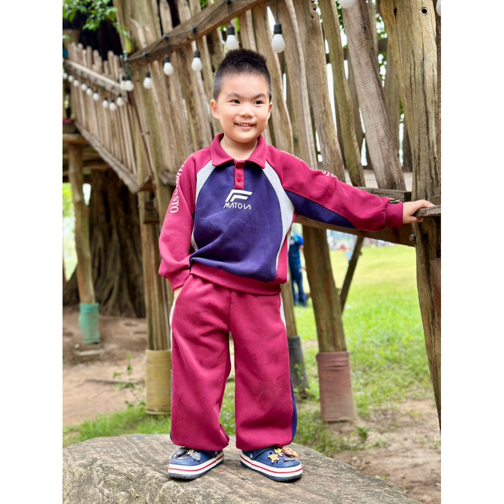 Set đồ dài tay trẻ em bộ đồ thu đông mẹ và bé 20-60kg hàng đẹp ấm áp