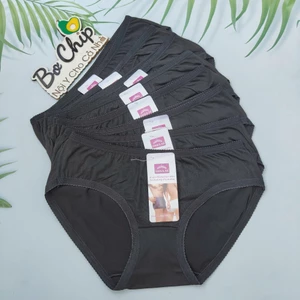 Quần Lót Nữ Màu Đen Size 35-65 ký Chất Vải Mềm Mại Co Giãn Tốt Thun - Đồ Lót Bơ Chip