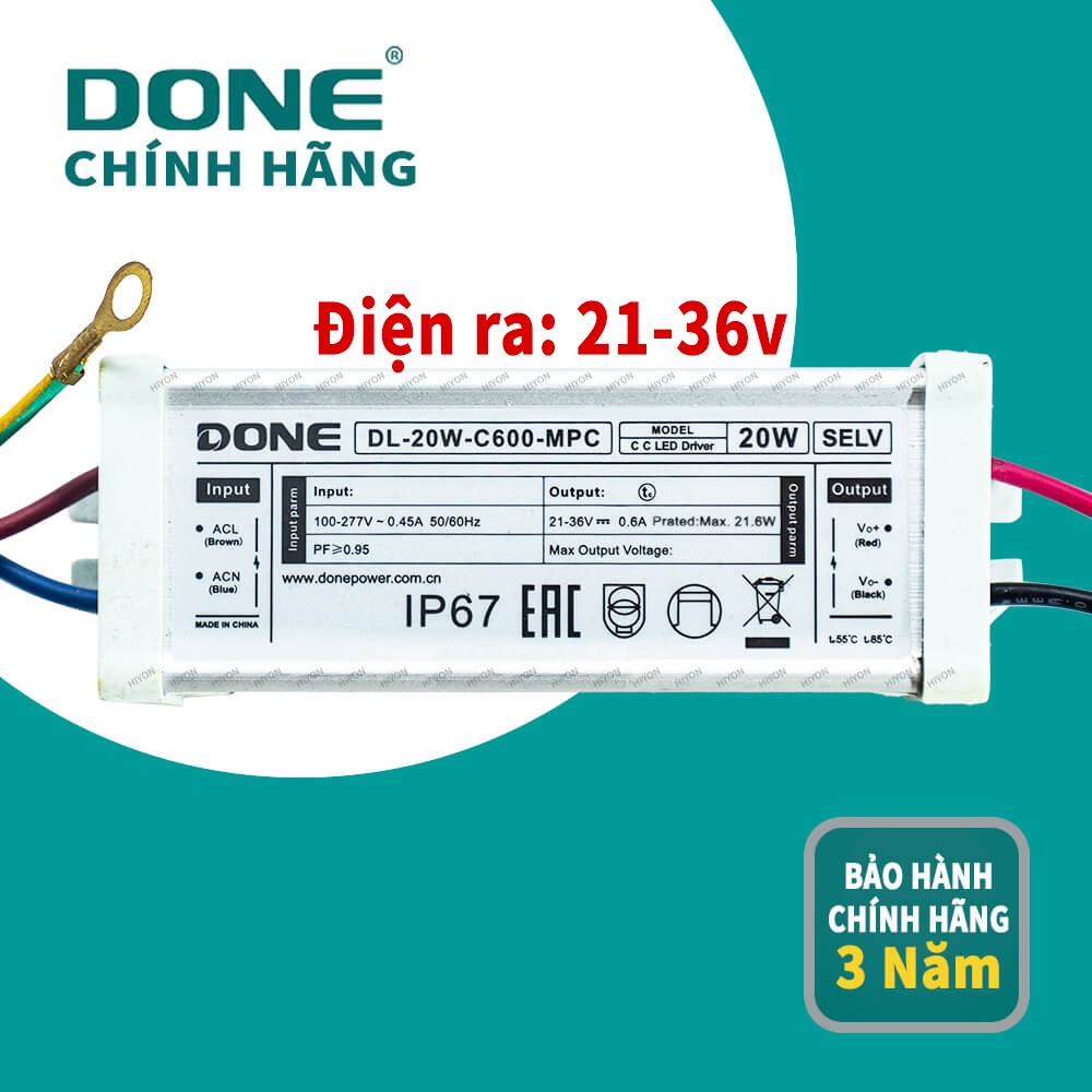 Nguồn Driver LED 20W DONE DL-20W-C600-MPC | Shopee Việt Nam