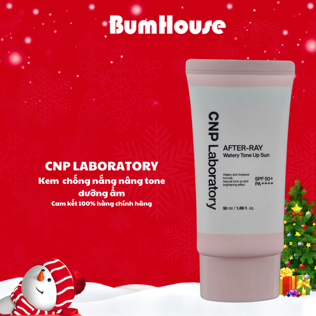 Kem chống nắng nâng tone CNP Laboratory After-Ray Watery Tone Up Sun 50ml Dành cho da khô (Hồng nhạt)