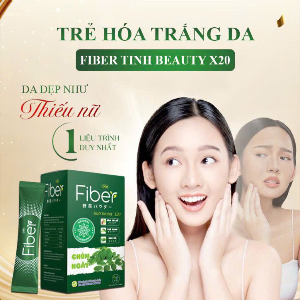 10 Hộp Fiber-T Collagen TINH-X20 Plus - Collagen trắng da Hàn quốc