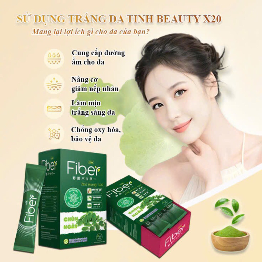 10 Hộp Fiber-T Collagen TINH-X20 Plus - Collagen trắng da Hàn quốc