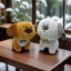 Gấu Thú Bông Chó Cún Puppy Đeo Yếm BABY Ngố Vô Tri Thông Thái Nâu Trắng Xám Quà Tặng Độc Đáo Lông Xù Mềm Mịn Dễ Thương