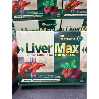 Tăng cường chức năng gan - Liver Max hộp 60 viên - Bảo vệ tế bào gan, thanh nhiệt, giải độc