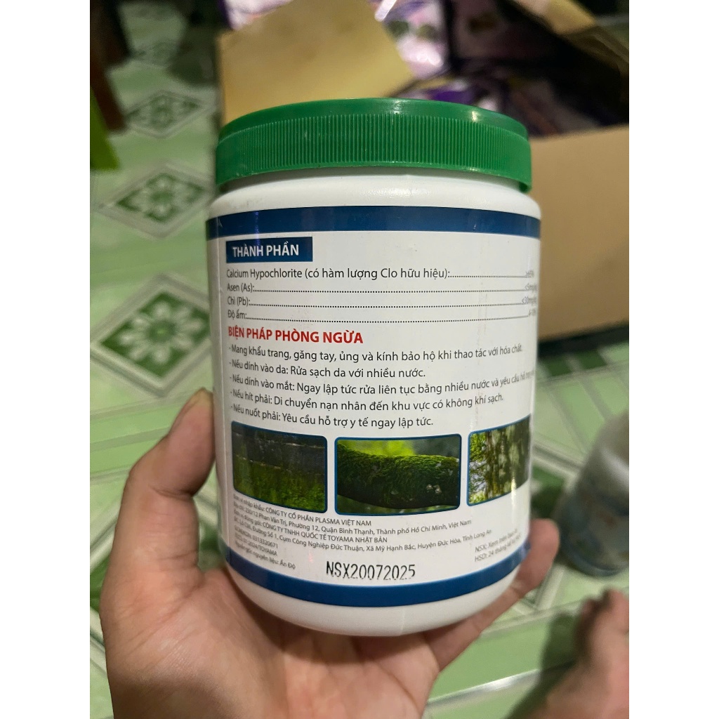 🌿 CLORUA VÔI RỬA VƯỜN – TẨY RONG – LÀM SẠCH BỀ MẶT 🌿