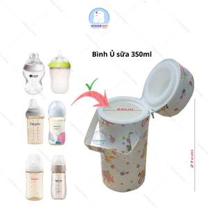 Bình Ủ Sữa Cổ Rộng 350ML Vừa Được Tất Cả Các Loại Bình Sữa Hiện Nay Hegen, Comotomo.Aga Ae,Babu.